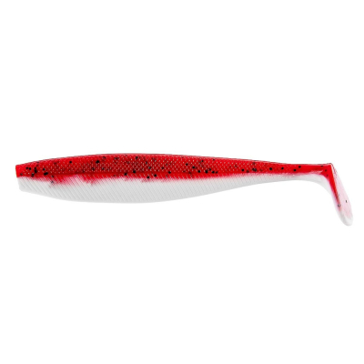 Силиконовая приманка Helios Trofey 5.5"/14см Red & White 4шт. (HS-25-003)