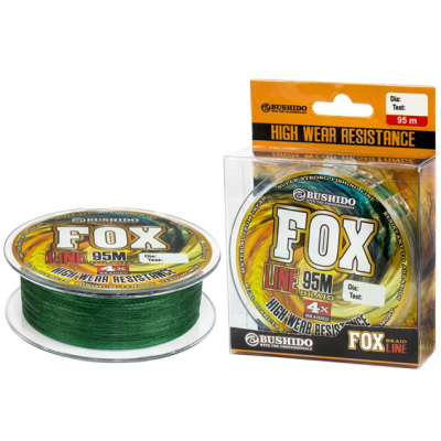 Леска плетеная Bushido Fox Line 4x 95m 0419-006