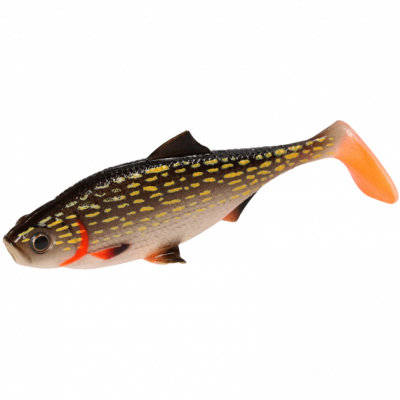 Силиконовая приманка Плотва Mikado MFT Roach 8cm/8гр цвет PIKE щука ( 4шт.) (PMMR-8-PI)