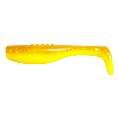 Риппер Dragon Bandit Pro 3,5"/8,5cm 10 шт. SUPER YELLOW/CLEAR  orange glitter