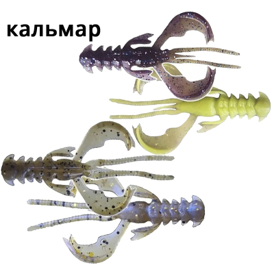Силиконовые приманки Crazy Fish Nimble 1.2" 76-30-3d/41d-6 кальмар цв. 3d/41d