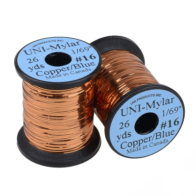 Нить UNI Mylar Cooper/Blue Medium #12