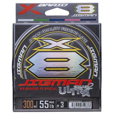 Плетеный шнур YGK X-Braid Jigman Ultra X8 HP 300m #2 40lb