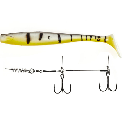 Силиконовая приманка Lucky John 3D BBS Series Giant Kubira Swim Shad 10,3in (26,00)/PG23 1шт.+Stinger XL