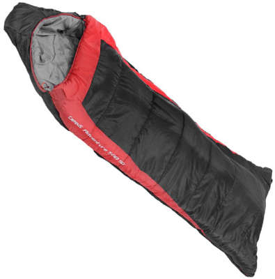 Спальный мешок Campus Adventure 500SQ L-zip (одеяло -17С, 240X95см) цвет black700/red200