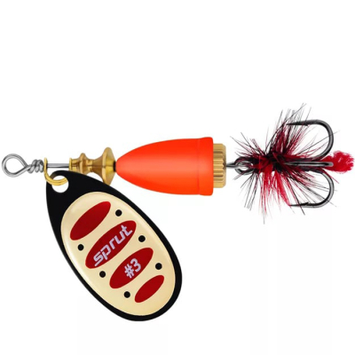 Блесна вращающаяся Sprut Livia Spinner #3 (10g/BKGR)