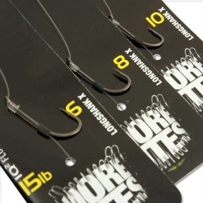Оснастка волосяная Korda Fluoro with Long Shank X-4 20lb KCR013