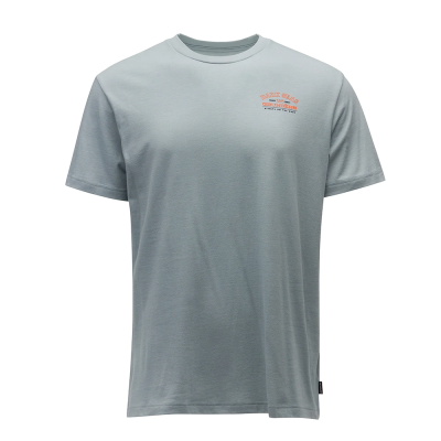 Футболка Grundens Dark Seas X Grundens Battlelines SS T-Shirt, Silver, L