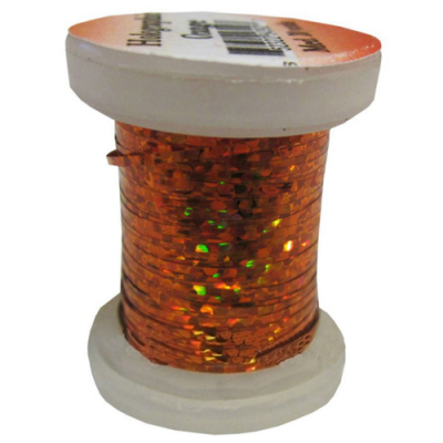Голографический люрекс плоск. Veniard Holographic tinsel medium single reel Orange