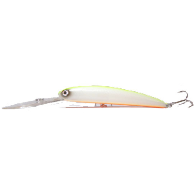 Воблер HMKL K-4 Minnow 95SP цв. Chartreuse Black Pearl