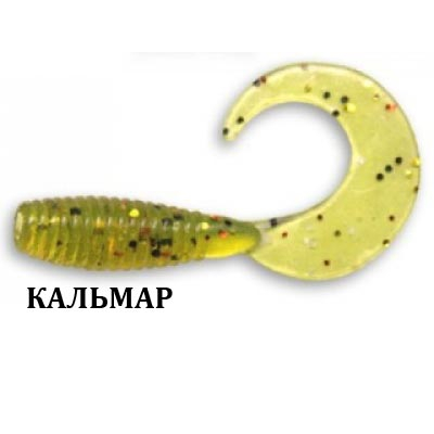 Силиконовая приманка Crazy Fish Angry Spin 1" 20-25-1-6 кальмар цв. olive (оливка)