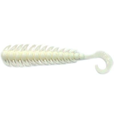 Силиконовая приманка Yaman Pro Ruff 4" цвет #01 - White (уп. 5 шт.)
