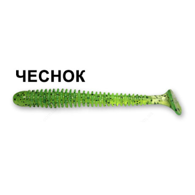 Силиконовая приманка Crazy Fish Vibro Worm 3" 11-7,5-23-5 чеснок цв. cucumber (огурец)
