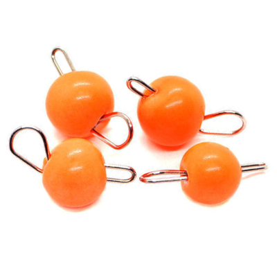 Груз чебурашка-шар вольфрам разборный Kosadaka Orange Glowing 1.0 гр (4шт) TJH-ROG-1.0