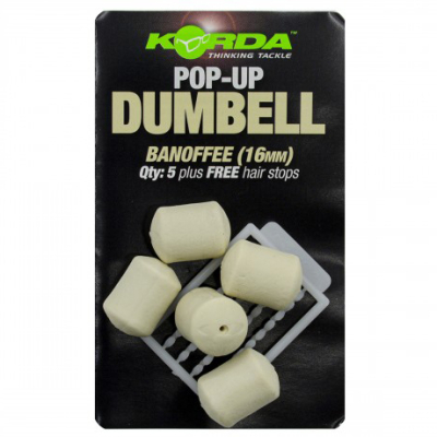 Имитационная приманка Korda Dumbell Pop-Up Banoffee 16 mm KPB30