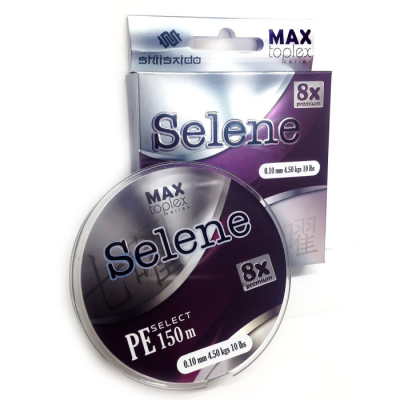 Шнур плетеный Shii Saido Selene 8X, L-150 м, d-0,08 мм, test-3,3 кг, mosgreen