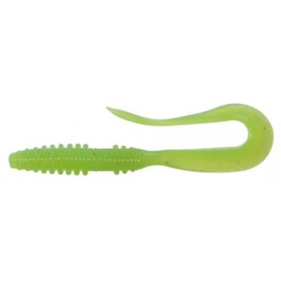 Приманка силиконовая Keitech Mad Wag Mini 2.5" #026 Clear Chartreuse Glow