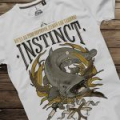 Футболка Instinct "Сом", белая XXL