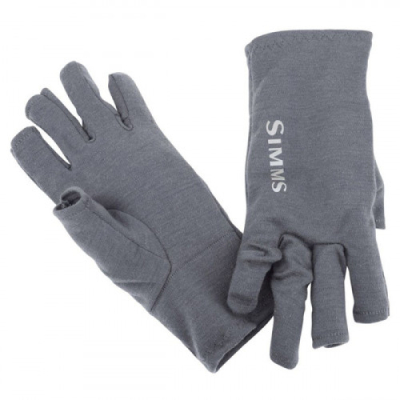 Перчатки Simms Ultra-Wool Core 3-Finger Liner, M, Carbon