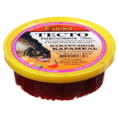 Тесто (готовое) "Fish.ka" КУКУРУЗНОЕ карамель 150мл