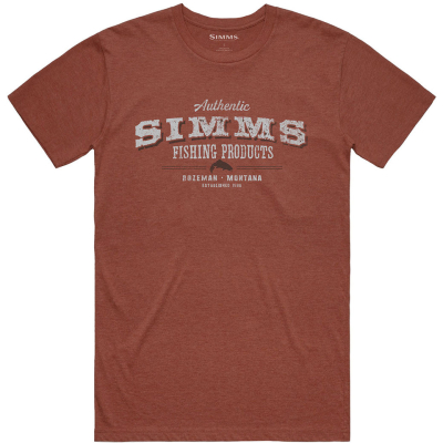 Футболка Simms Working Class T-Shirt, Red Clay Heather, S
