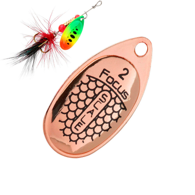 Блесна вращающаяся Mikado Focus №2 - медь/25