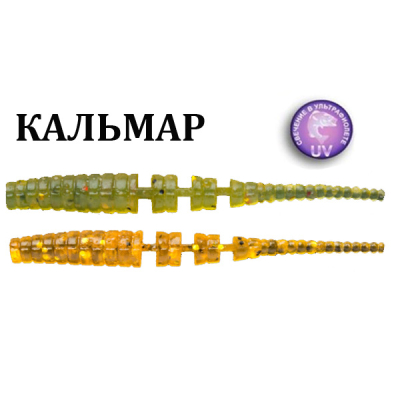 Силиконовая приманка Crazy Fish Polaris 1.2" 61-30-1-6 61-30-9-6 кальмар цв. olive (оливка) + caramel (карамель)