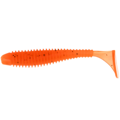 Силиконовая приманка Flagman Mystic Fish Fat 3,8" цвет #102 Orange (4шт)