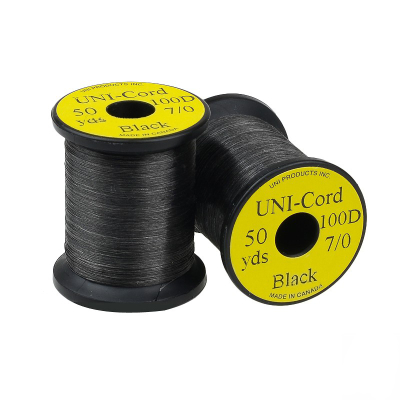 Нить UNI Gord 7/0 50yds. 110 denier Black