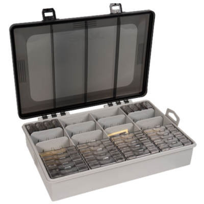 Пласткивая коробка для хранения с базовым набором крючков BKK OCD Tackle System A2-Starter Kit