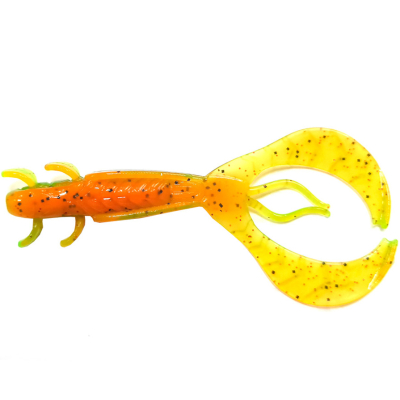Силиконовая приманка Рак Flagman FL Craw 3,5" цв. #0215 Orange Chartreuse