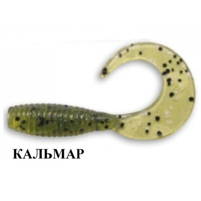 Силиконовая приманка Crazy Fish Angry Spin 2" 21-45-16-6 кальмар цв. watermelon (арбуз)