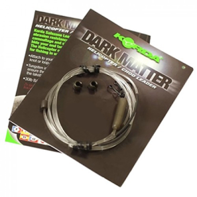 Поводок Korda Dark Matter Leader Heli 40 lb 1м Gravel KSZ46