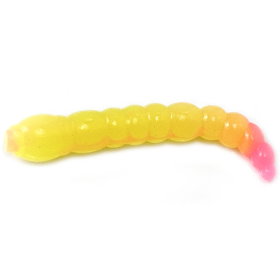Силиконовая приманка Boroda Baits Kora Buba цвет Лимон/Ярко-розовый, 12 шт./уп.