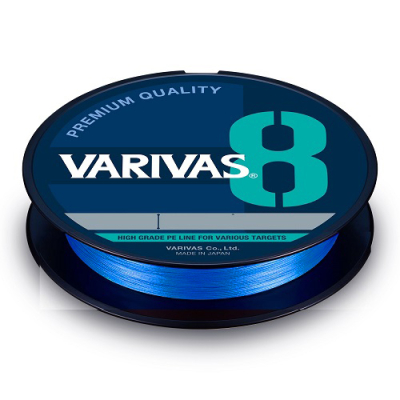 Плетеный шнур Varivas PE 8 Ocean Blue 150m #1.5