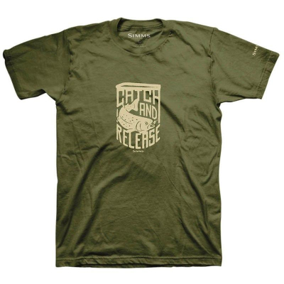 Футболка Simms Catch & Release T-Shirt, M, Military