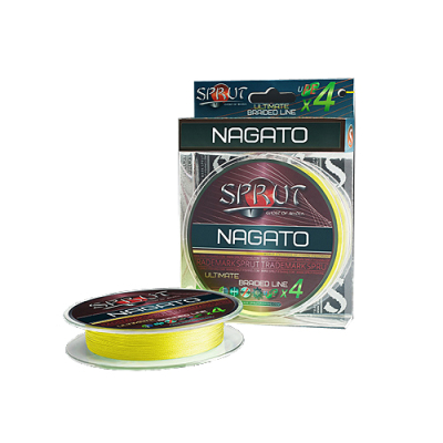 Шнур Sprut Nagato Hard Ultimate Braided Line x4 ( 95m/Fluo Yellow/0,25mm/19,1kg)