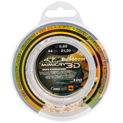 Шок-лидер Prologic Bulldozer Mimicry Water Ghost XP 100m  0.60mm 21,3kg 44lbs св. камуфляж, арт.4846