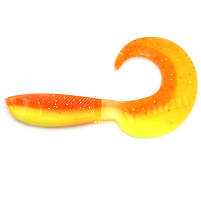 Силиконовая приманка Yaman Mermaid Tail 3" цвет #25 - Sunshine (уп. 10 шт.)