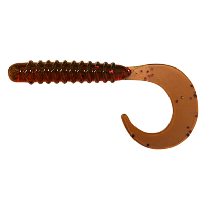 Силиконовая приманка Pike Hunter Tail Grub 3/7.6см #001 Motor Oil Red Flake (UV) 10шт
