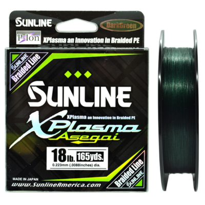 Плетёный шнур Sunline X-Plasma Asegai 165YD Dark Green 150m 30LB/#3