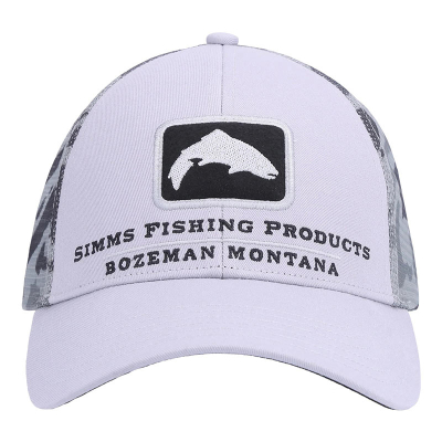 Кепка Simms Trout Icon Trucker, Ghost Camo Steel