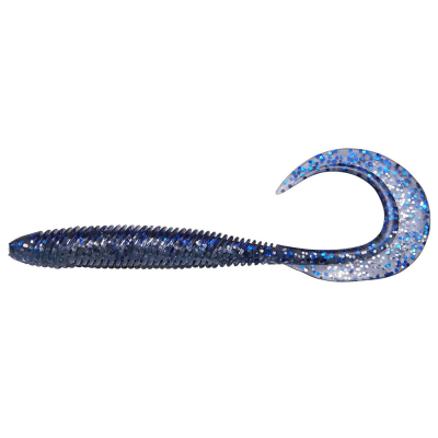 Силиконовая приманка Megabass Kemuri Curly 3,5" цв. iwashi