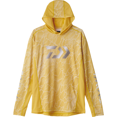 Худи мужская Daiwa DE-3725 T.YE XL, цвет - желтый, р. 52