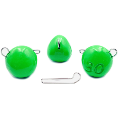 Груз UF Studio «КАПЛЯ» эксцентрик Зелёный UV - 50 грамм (3 шт)