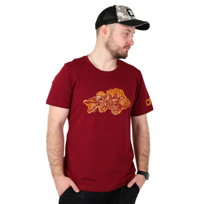 Футболка CF Relict Perch, бордовая 2XL