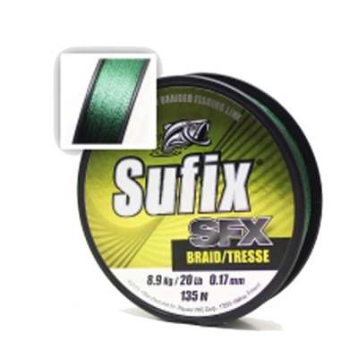 Шнур Sufix SFX Braid Green 135m 0.17mm