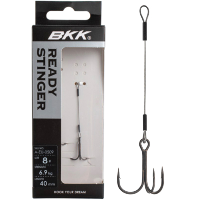 Оснастка стингер BKK Spear Stinger-7X7 Wire (Zander - 6cm, 7kg, 0.36mm) (A-EU-0515) 6# (2шт)