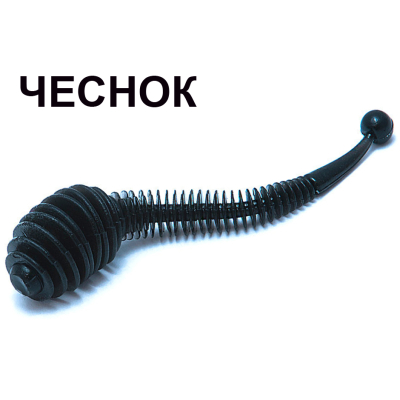 Мягкая приманка Boroda Baits Antares Medium цв. Чёрный, аттр. Чеснок, 7 шт./уп.