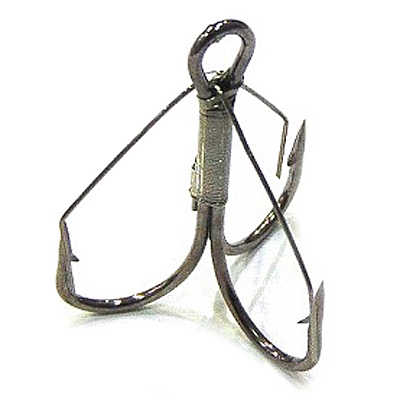 Крючок тройник незацепляйка Koi Weedless Treble Hook, размер 2 (INT), цвет BN, (5 шт.)